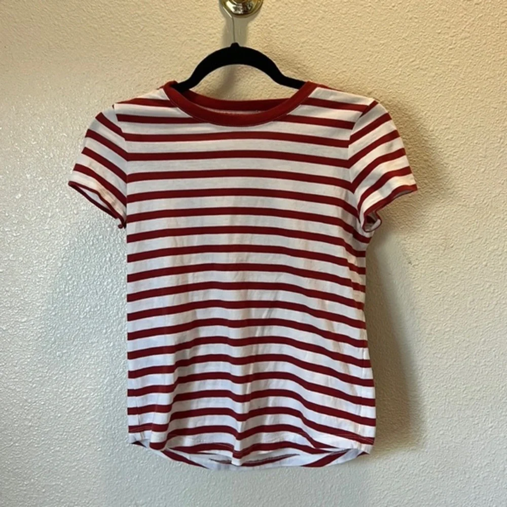 Madewell | Red Striped T-Shirt - Picture 1 of 1
